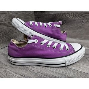 Converse Chuck Taylor All Star Shoes Sneakers Women 7 Mens 6 Purple Low Top